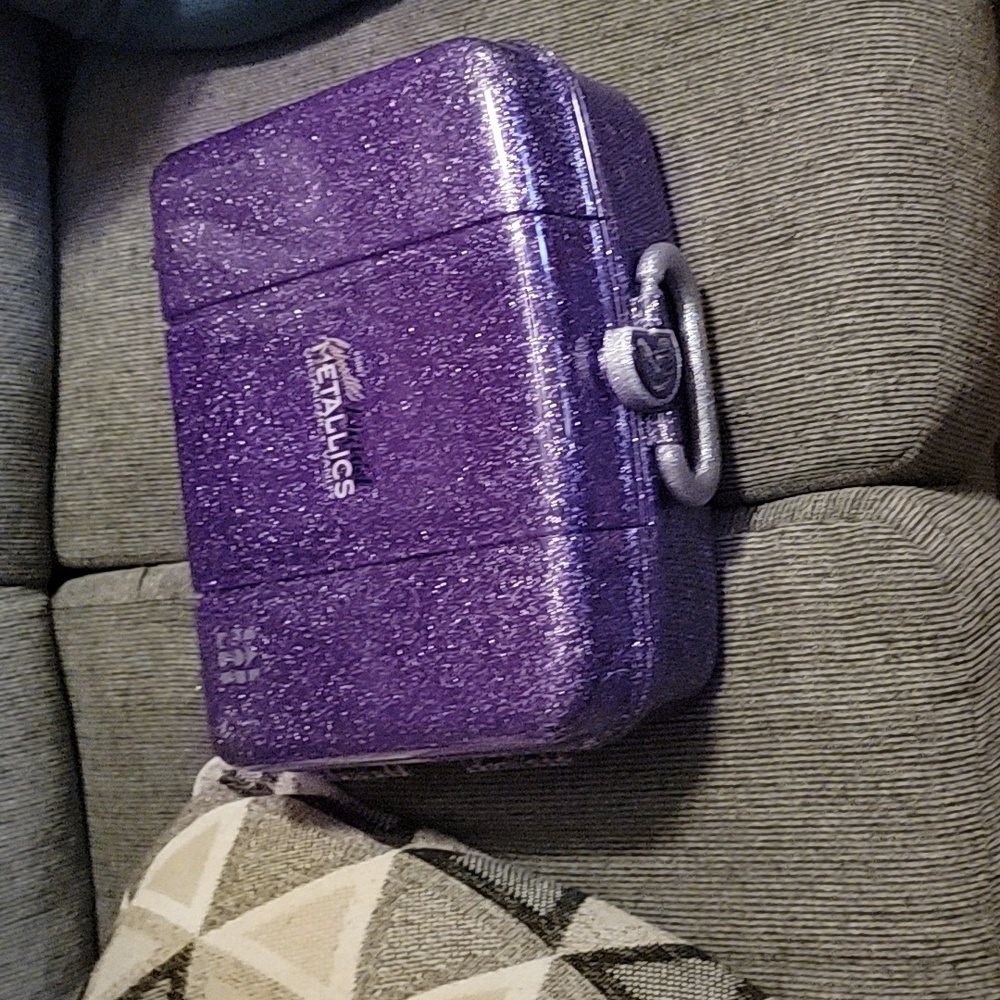 Caboodles liquid Metallics organizer vanity in sparkly purple
